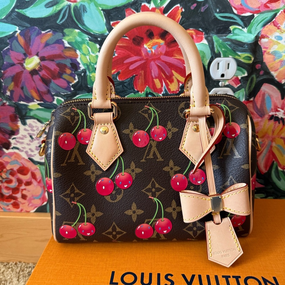 NEW Louis Vuitton LV x TM Murakami Cherry Cerises Speedy 20